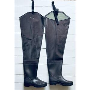 Men's Frogg Toggs Rana II PVC Lug Sole Hip Waders, Size 10, Brown